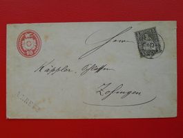 1877: Nr.29 auf Tüblibrief von WEINFELDEN, Einzelfrankatur!