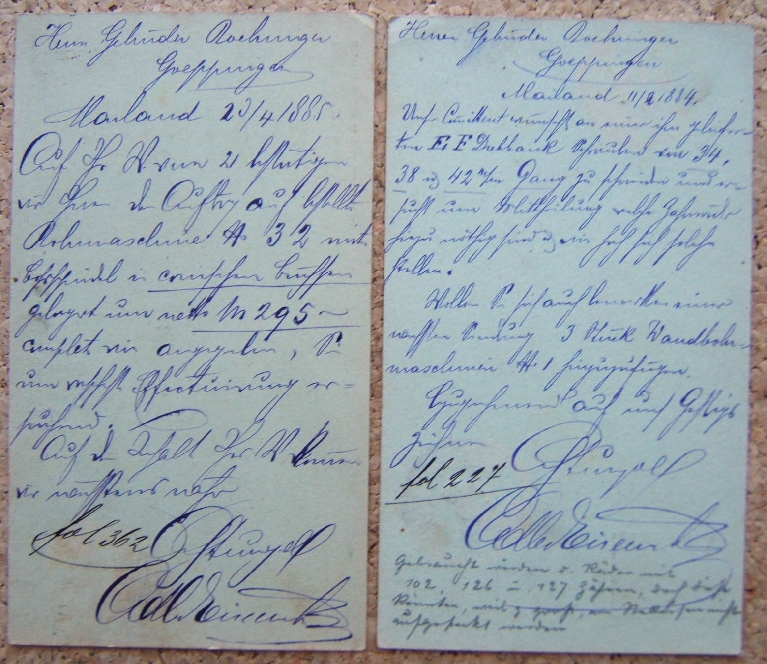 Tutti i francobolli: ITALIEN 2 POSTKARTEN 1884 / 1885 – Usato da Brunnen venduto da Nonne04 1
