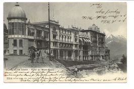 Leysin (VD) Hôtel du Mont Blanc - Fernrohr - 1906