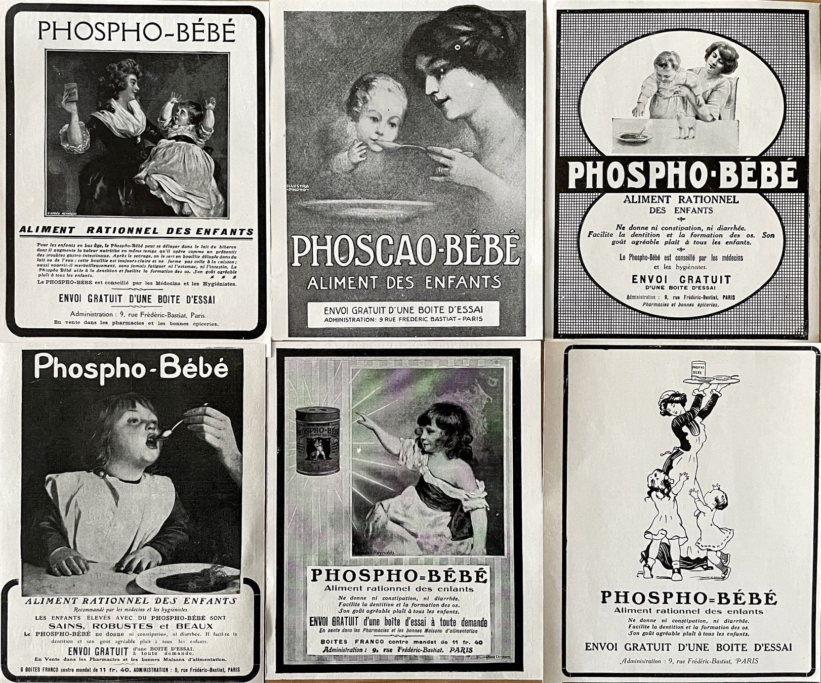Foto & Immagini: Phospho Bébé - 6 alte Werbungen /  publicités 1910/13 – Usato da Savagnier venduto da Ne2065 1