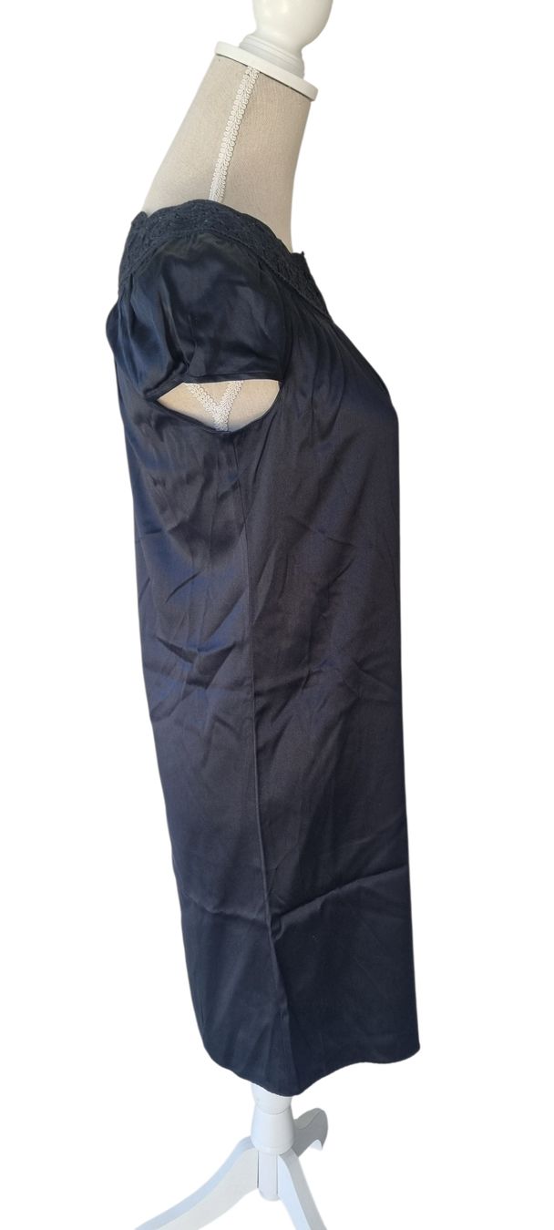 Vestiti: 100% Seidenkleid mit Spitze schwarz Gr.S – Nuovo (secondo la descrizione) da Champlan venduto da acr_kkd5 2