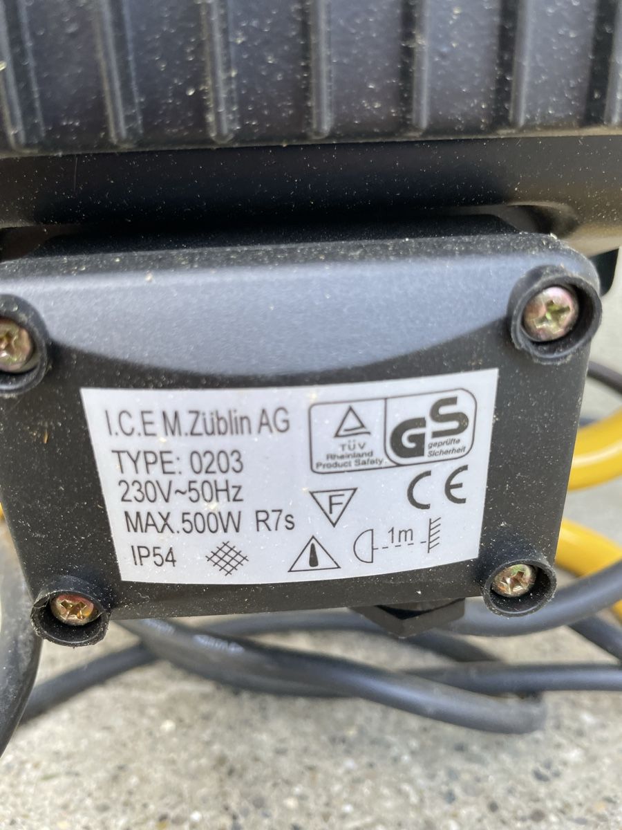 Lampade: Baustrahler – Usato da Nebikon venduto da damaro.01 1