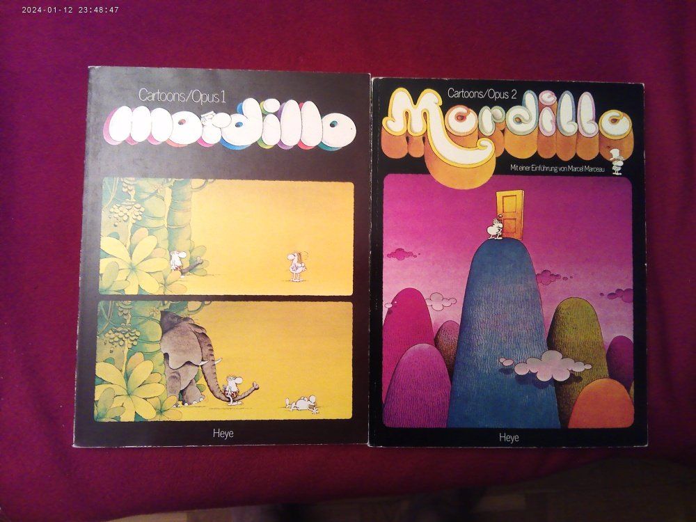 2 X Mordillo Cartoon Bücher Opus 1 & 2 (HEYE VERLAG) (Gebraucht) in ...