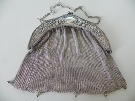 Alte Tasche aus Alpacca Silber