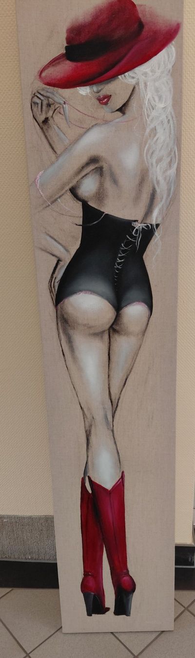 Dipinti: Lady-Oelbild auf Leinen.... – Usato da Zürich venduto da Rosys 4