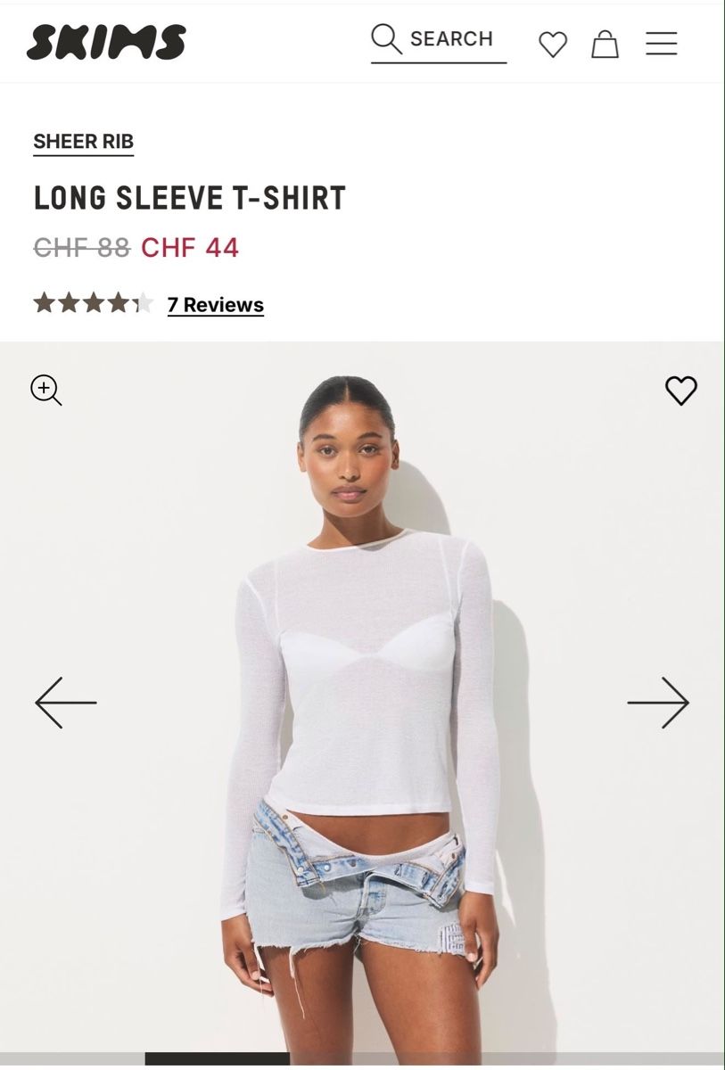 Skims T-shirts: Skims Longsleve T-Shirt – Neuf avec emballage d'origine à Hochfelden par mat_m29w