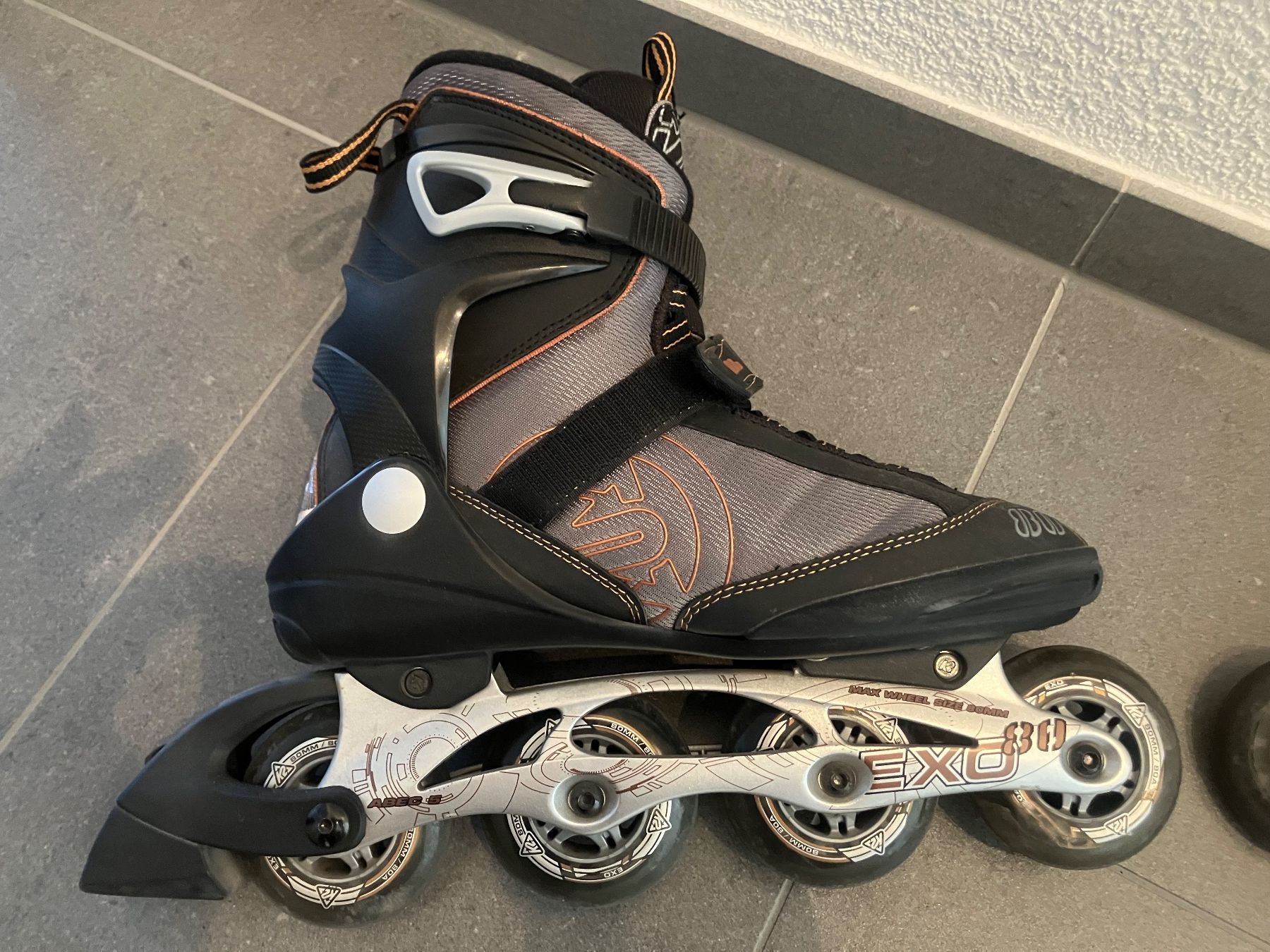 K2 Pattini in linea & Pattini a rotelle: Inlineskates K2 Exo80 Grösse 43.5 – Usato da Dübendorf venduto da SwissAirforceDUB 4