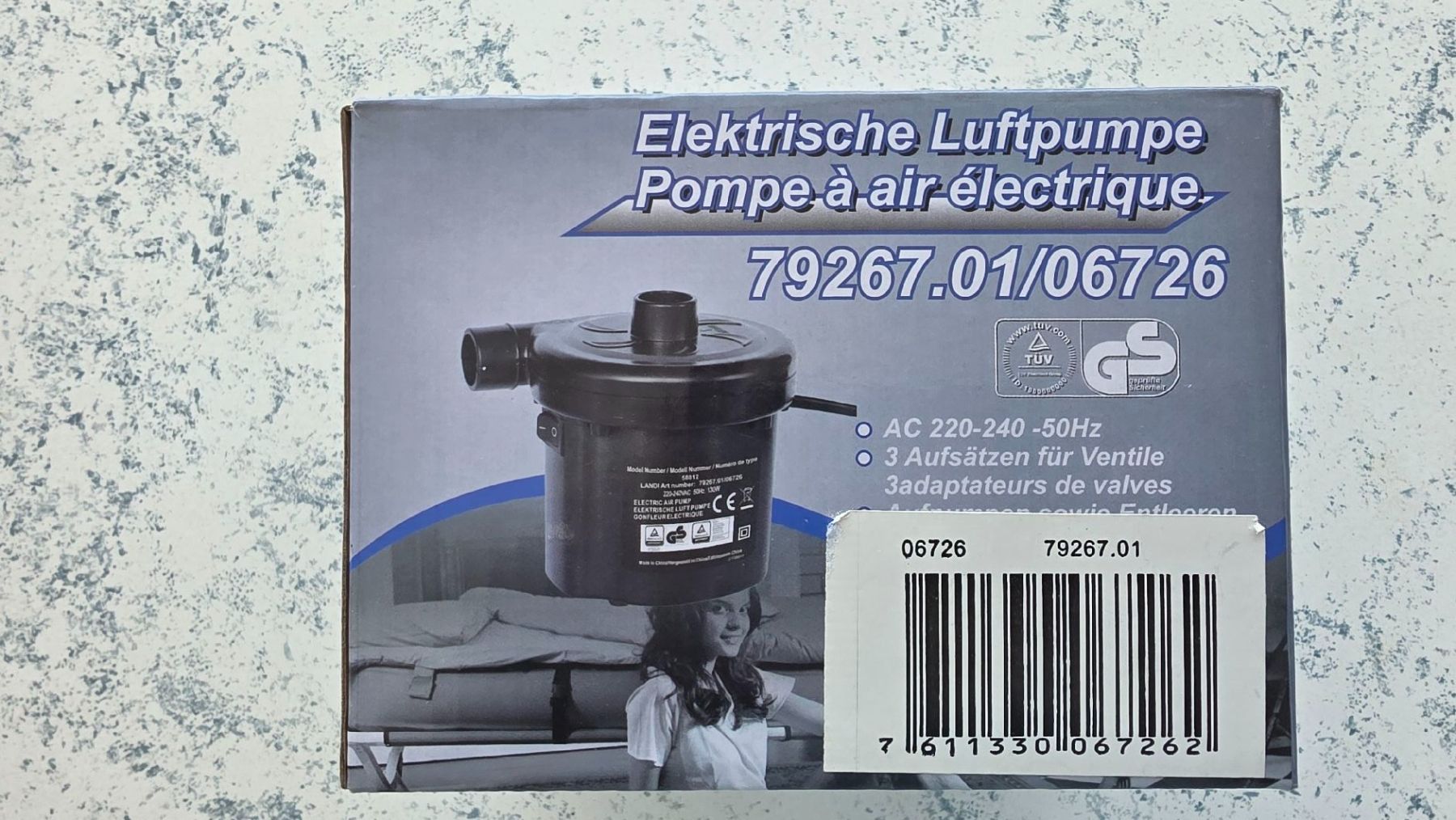 Pompes et pièces: Elektrische Luftpumpe – Neuf avec emballage d'origine à Wetzikon ZH par Leon_2010 2