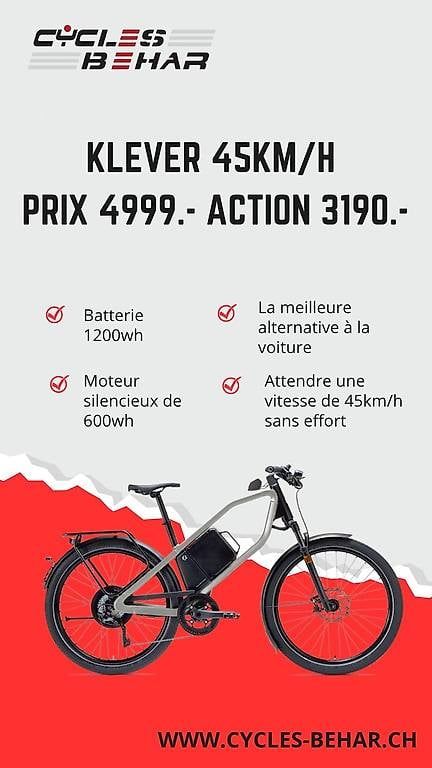Biciclette: Velo électrique 45kmh neuf 3190.- – Usato da meyrin venduto da ebehar
