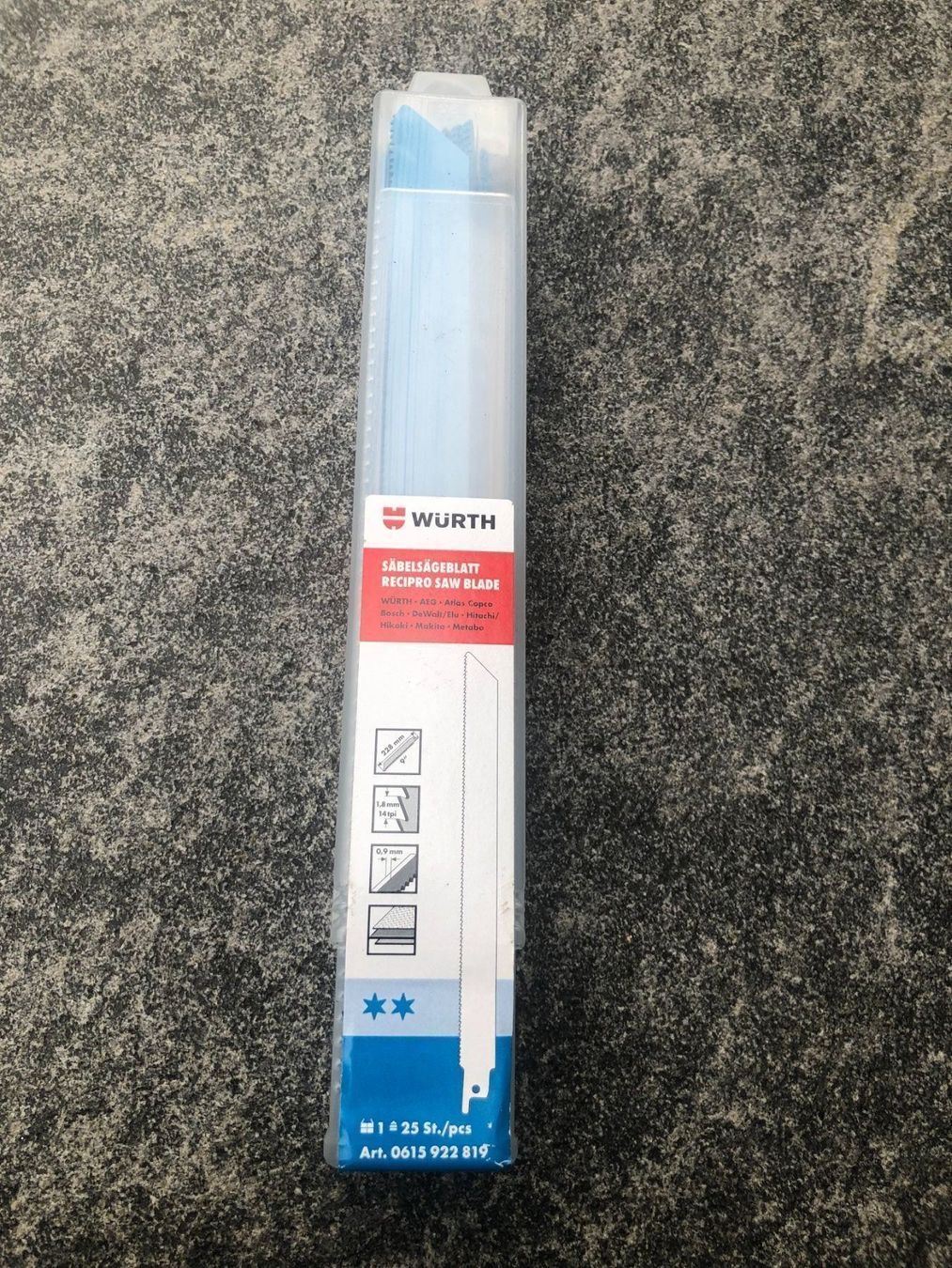 Würth Seghe: Säbelsägeblatt Metall Würth 228mm – Nuovo e nell'imballaggio originale da Speicherschwendi venduto da Supersport 2