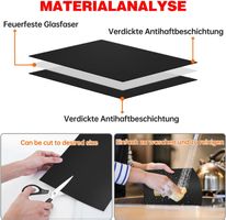 5er BBQ Grillmatte Wiederverwendbare Grillfolie für Gasgrill