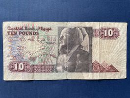 Ägypten 10 Pfund Banknote guter Zustand