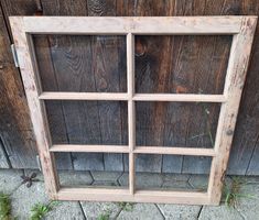 Antikes Fenster mit 6 Feldern, Shabby Chic, H 81cm B 77 cm