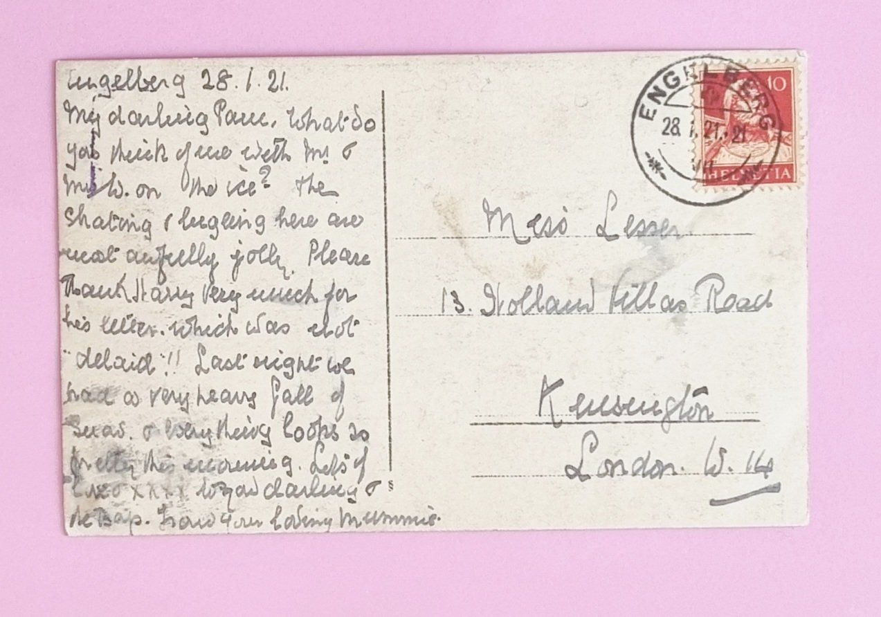 Ansichtskarten: Engelberg - Winter 1921 – Gebraucht aus Rothrist von RROENK 1