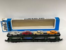 Märklin H0 4074 Autotransportwagen mit Autos