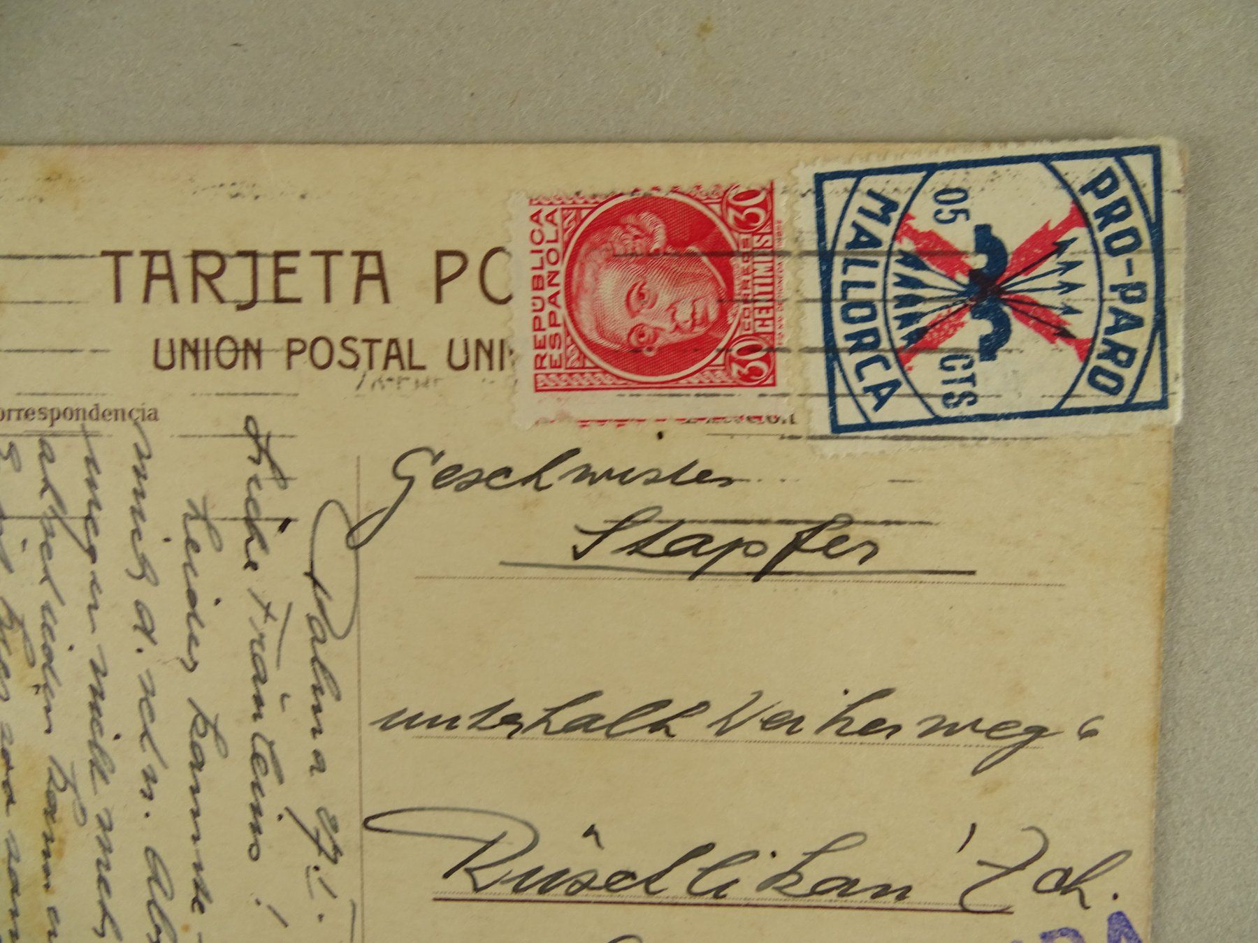 Tous les timbres: SPANIEN, 9 ÄLTERE BRIEFE/KARTEN – D'occasion à Grüningen par Kartensammler 3