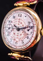 Seltener Universal Watch Chronograph mit Roségoldbeschichtun