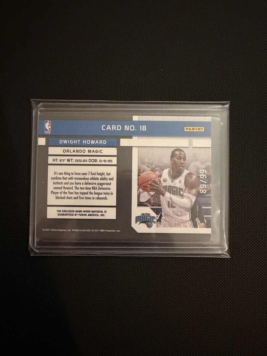 Nba Carte collezionabili: Dwight Howard Tools of the Trade – Nuovo (secondo la descrizione) da Lenzburg venduto da fastbreakcards 1