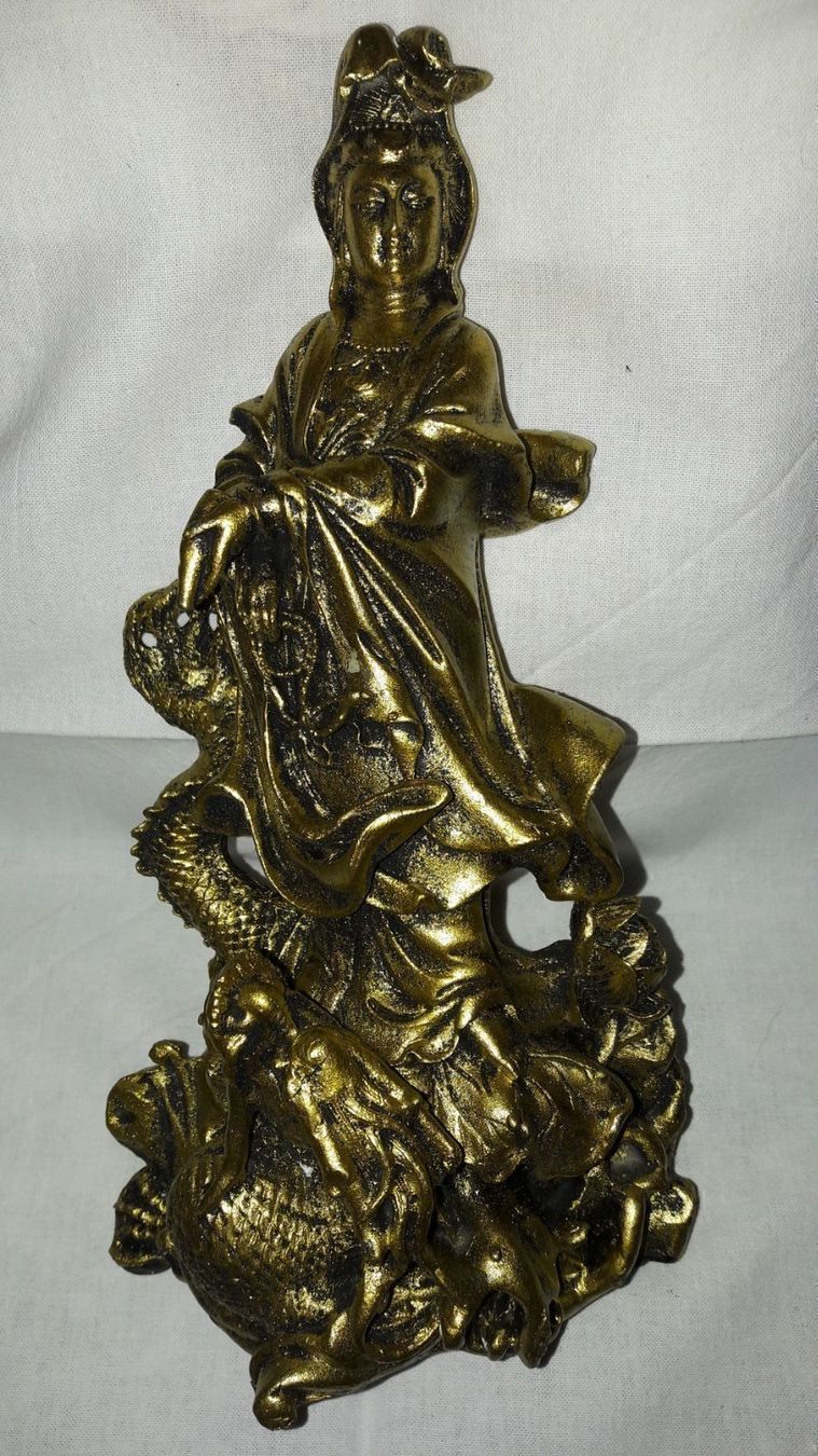 Statuette: Guan Yin – Nuovo e nell'imballaggio originale da Rotkreuz venduto da Basana2