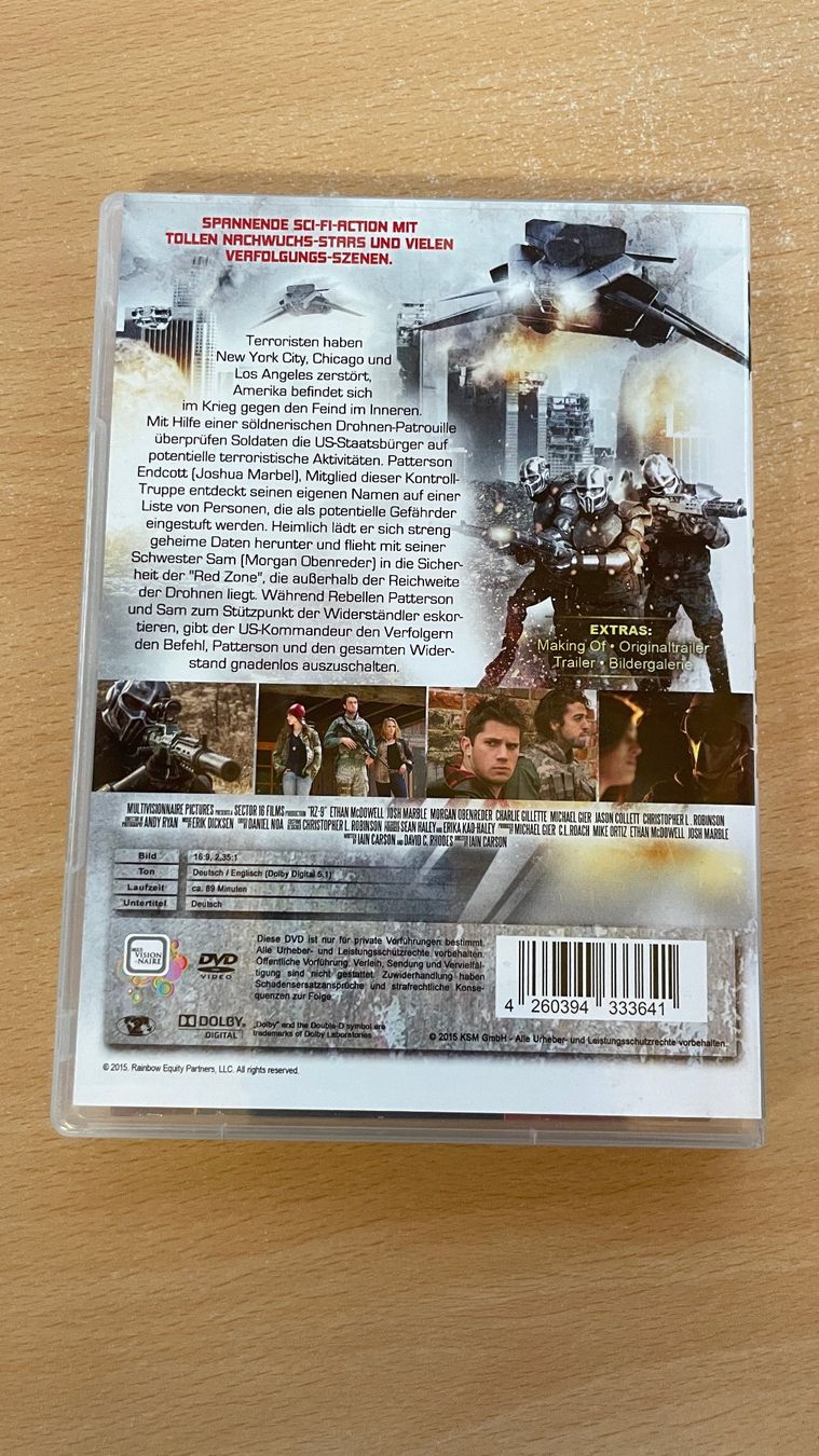 Tutti i DVDs: Red Kill Zone – Usato da Glattfelden venduto da cybermaxx 1