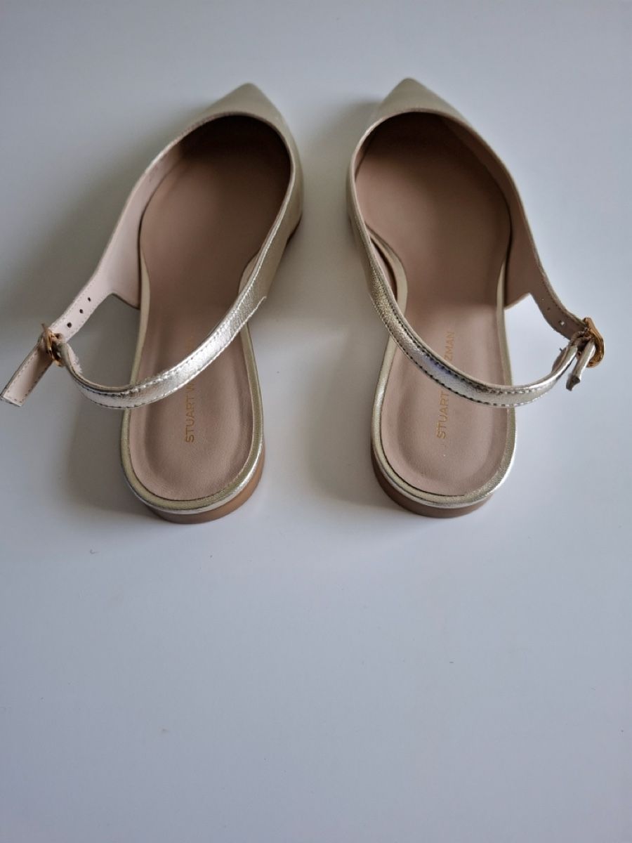 Stuart Weitzman Damenschuhe: Stuart Weitzman Slingback-Ballerinas aus Leder – Neu und originalverpackt aus Schaffhausen von R_Muzh 5