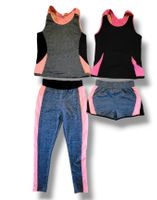 Sport Trainings Leggins, Shirt und Shorts Sportkleidung