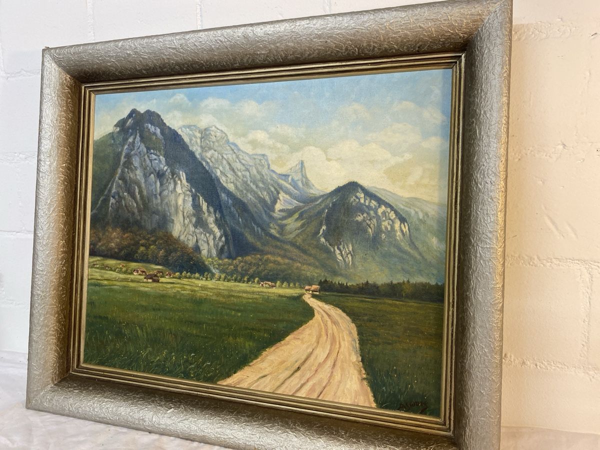 Dipinti: Schönes Schweizer Landschaftsbild mit Rahmen – Usato da sursee venduto da trilli-tralli 3