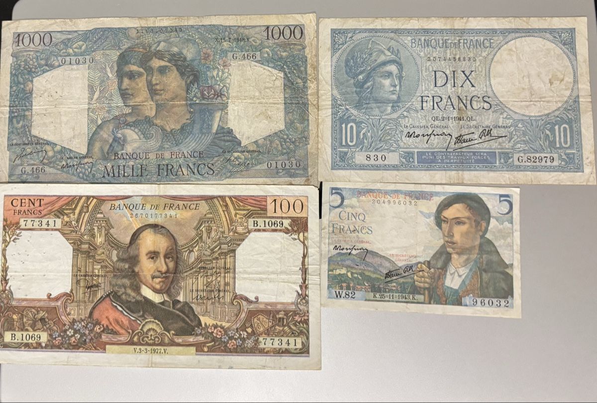 Banconote: Lot billets France – Usato da Le landeron venduto da santa_99