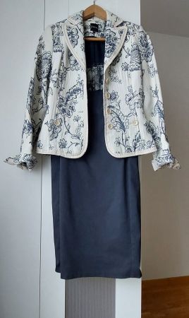 Abendkleid mit passendem Blazer und Schal von Jones, Gr. 32