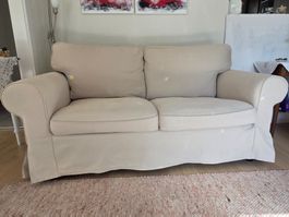 Gemütliches 2er-Sofa (Ektorp-IKEA)