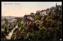 AK St. Gallen, Villen in der Tellstraße