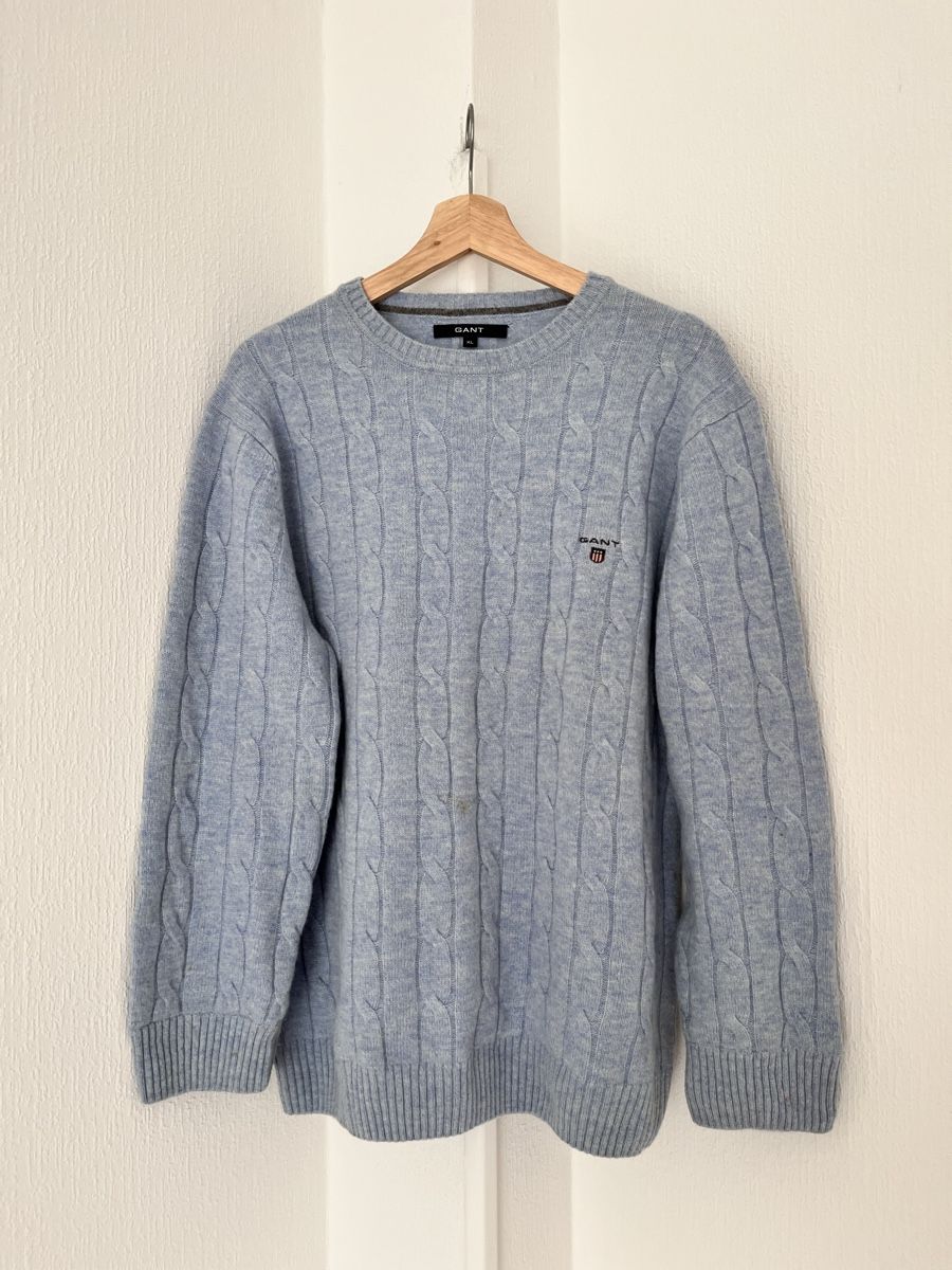 Gant Pullover & Sweatshirts: GANT Pullover Cable Knit Blue Size XL Used Condition – Gebraucht aus Lausanne von Danash