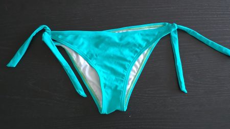 Ktec Bikinihose - XS - Türkis mit seitlichen Schleifen