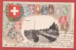 Boncourt - Prägekarte 1905