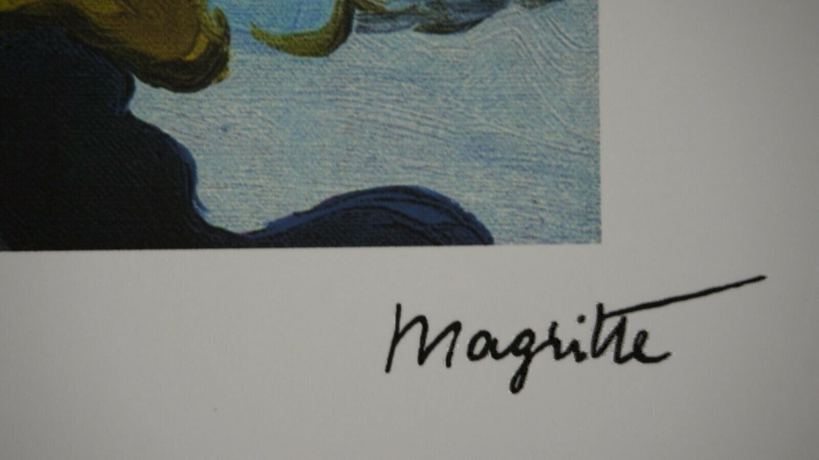 Foto & Immagini: RENÉ MAGRITTE LITHOGRAPHIE  HANDNUMMERIERT DRUCKSIGNIERT – Usato da Gersau venduto da kunst-online 2