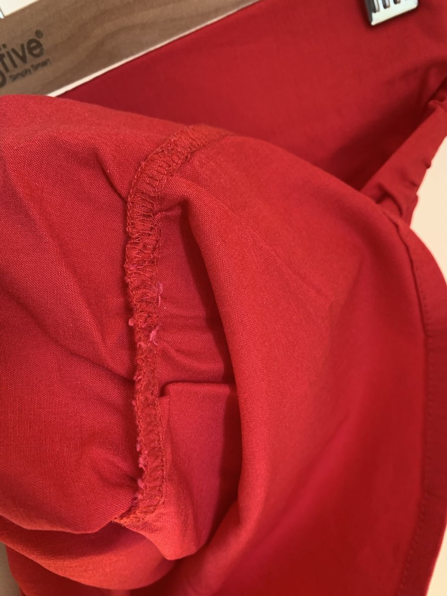 Bershka Gonne: Jupe rouge à fronces Bershka – Nuovo (secondo la descrizione) da Genève venduto da rez_c6c6 2