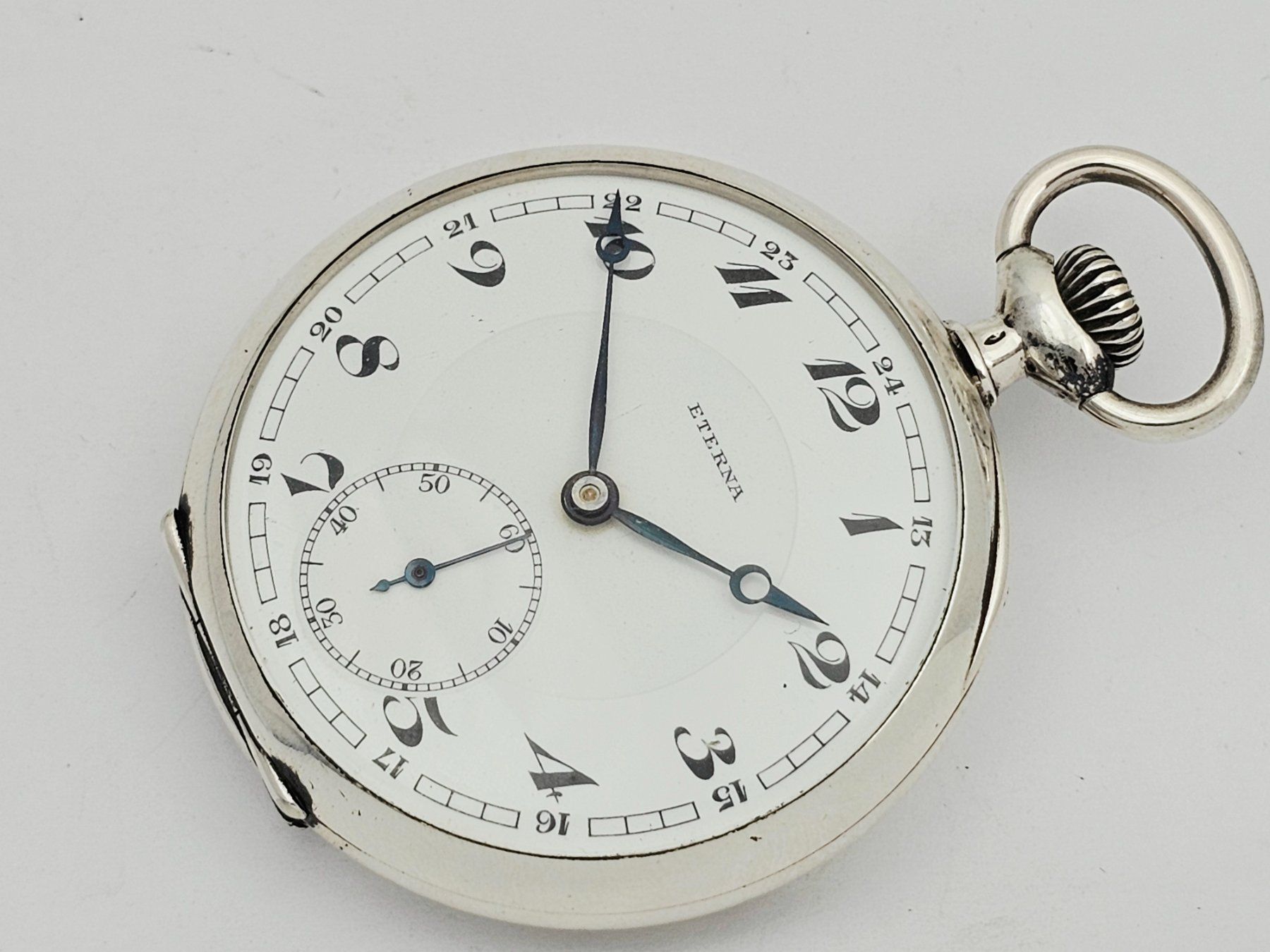 Eterna Orologi: Eterna Taschenuhr Silber 935 – Usato da Bassersdorf venduto da AnkerWatch 1