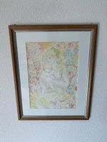 Aquarellzeichnung "Mutter und Kind" von Simone Erni 1993