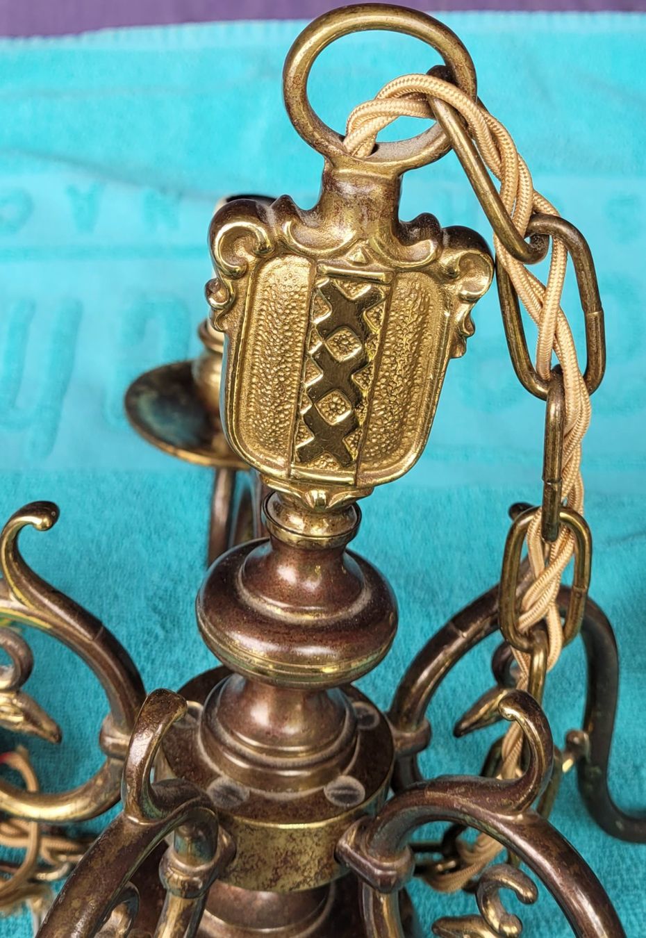 Lustres & lampes de plafonds: Antike Deckenlampe Messing – D'occasion à Thun par Engel114 5