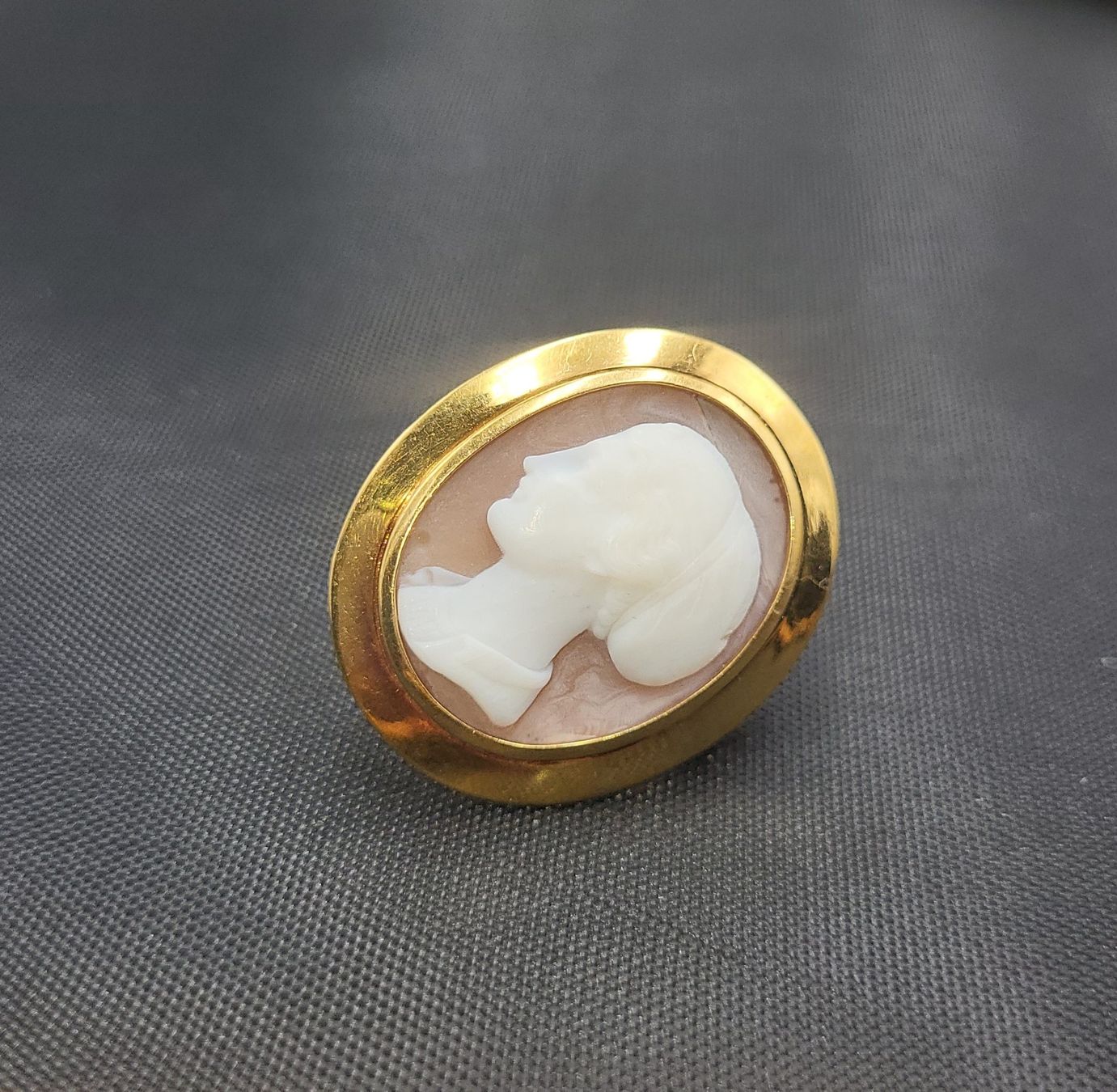 Spille & Fermagli: 18 Karat 750 Gold Kamee Brosche – Usato da Wald ZH venduto da Dasilver 8