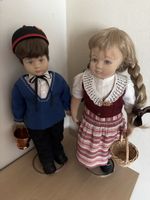Puppenpaar Trachtenpuppen Jungen und Mädchen 2 Stück