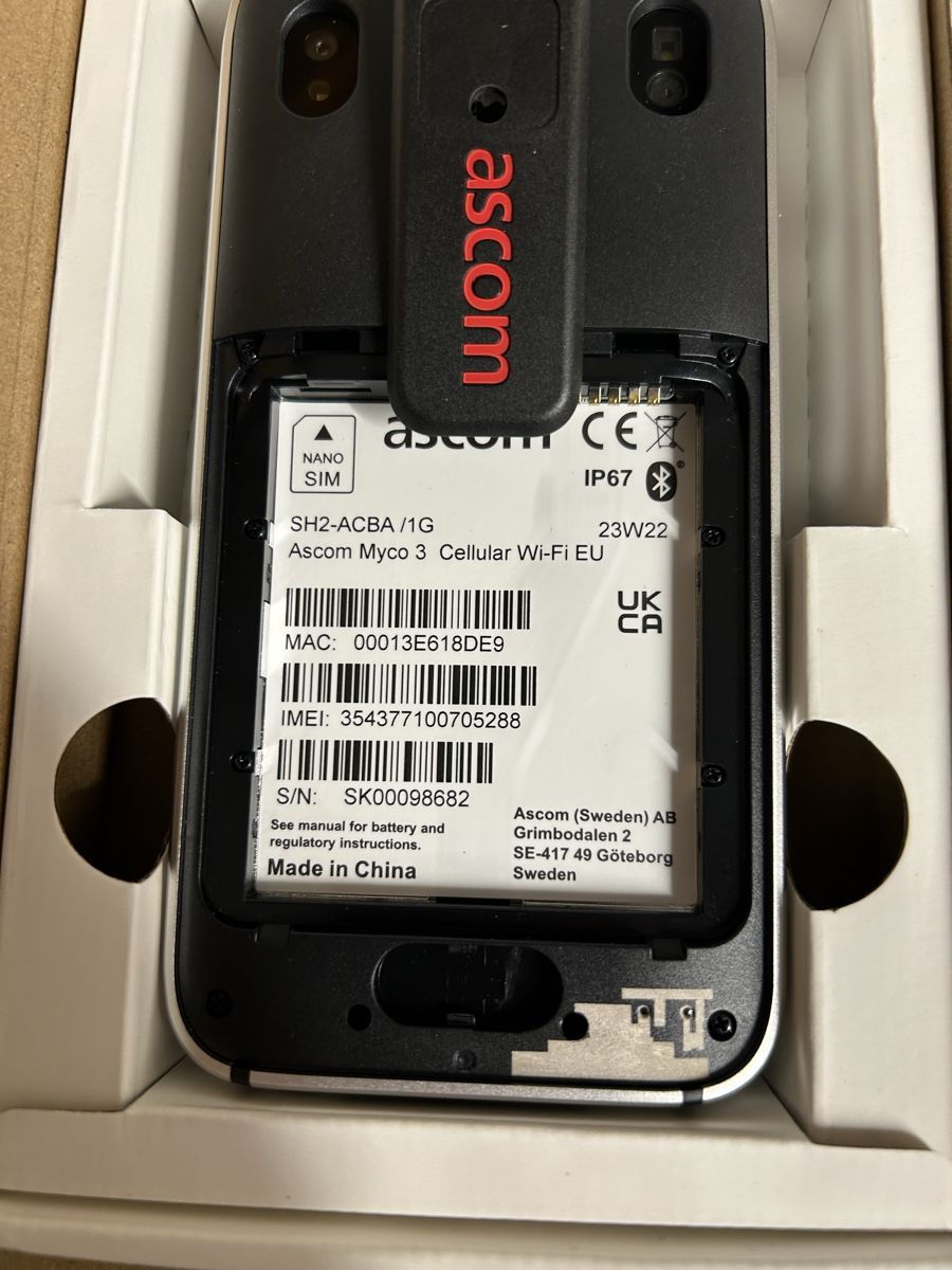 Telefoni cellulari / Smartphones: Ascom Myco3 Gsm wlan – Nuovo e nell'imballaggio originale da Oberstammheim venduto da Dbsound24 2