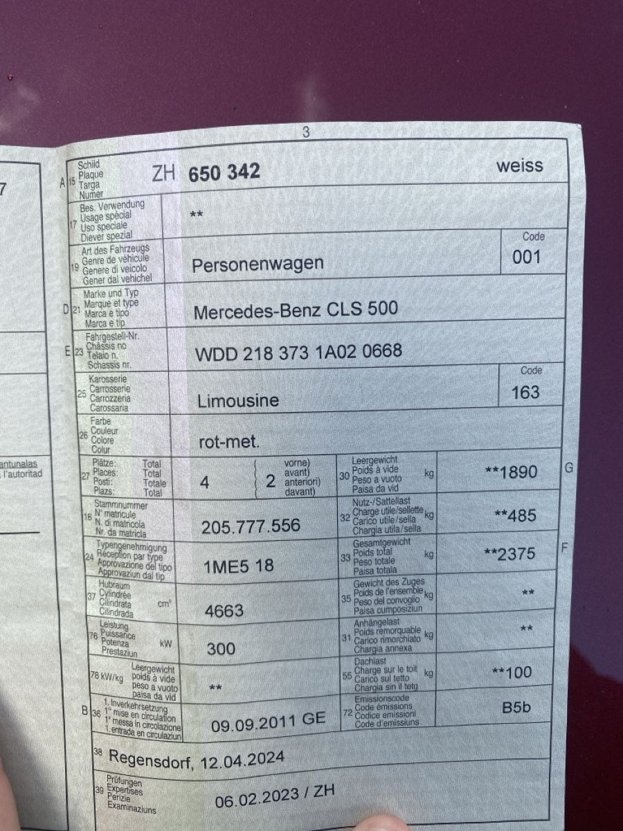 Mercedes-Benz Automobili: Mercedes CLS 500 – Usato da Dietikon venduto da mav_jkr7 3
