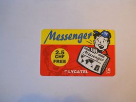 Lycatel Messenger Prepaid Karte 10 CHF