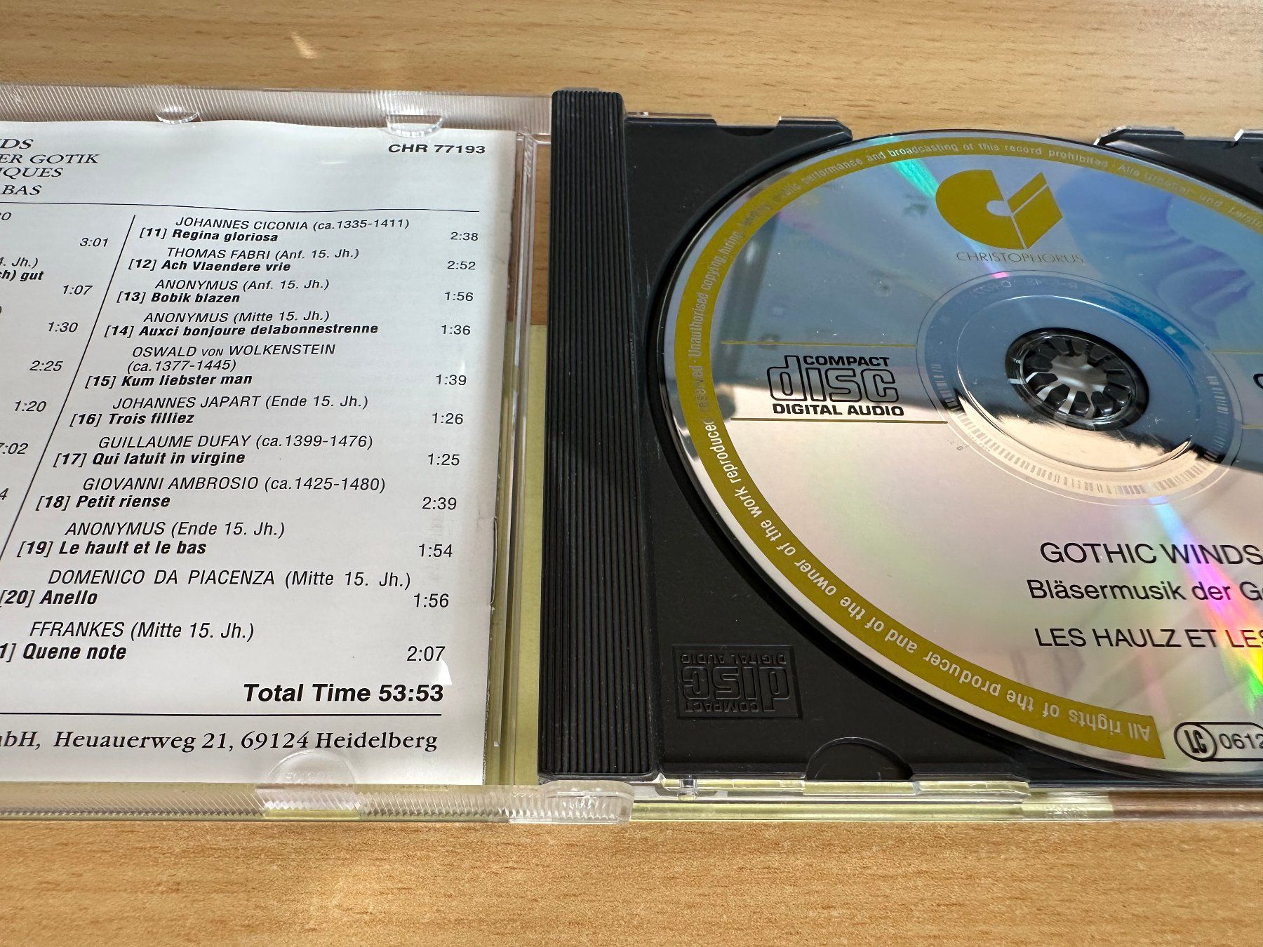 CDs: Gothic Winds - Bläsermusik der Gotik – Gebraucht aus Rikon im Tösstal von Alpenmutz 2
