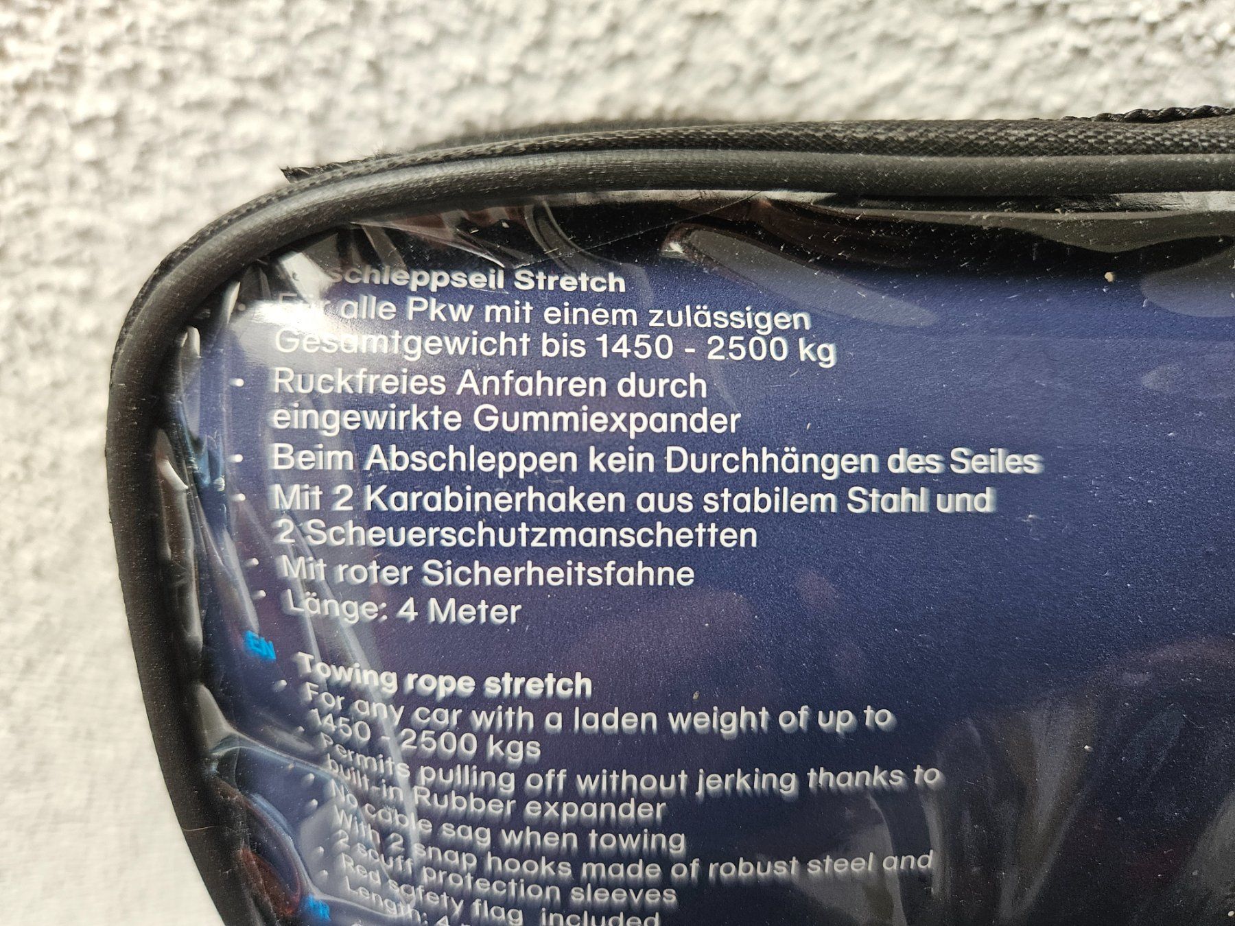 Abschleppseile: Neu - cartrend - Abschleppseil Stretch – Neu und originalverpackt aus Dagmersellen von Jarsetz_Restposten 1