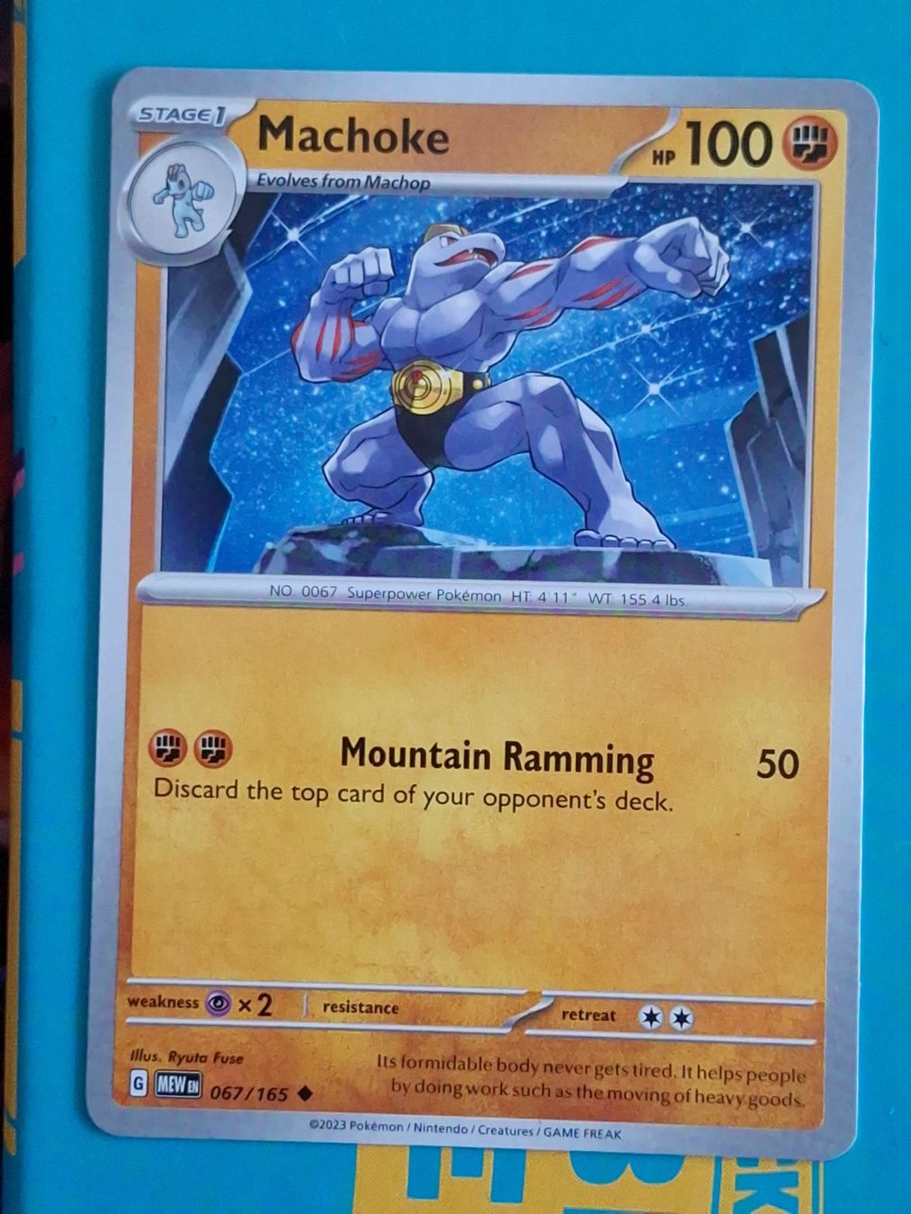 Pokémon Carte collezionabili: Machoke Maschok - Pokemon Mew 151 – Usato da Altstätten SG venduto da GGsGameshop