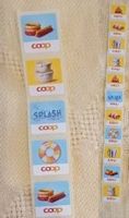 16 Sammelmarken Coop Sammelpromotion «SPLASH»