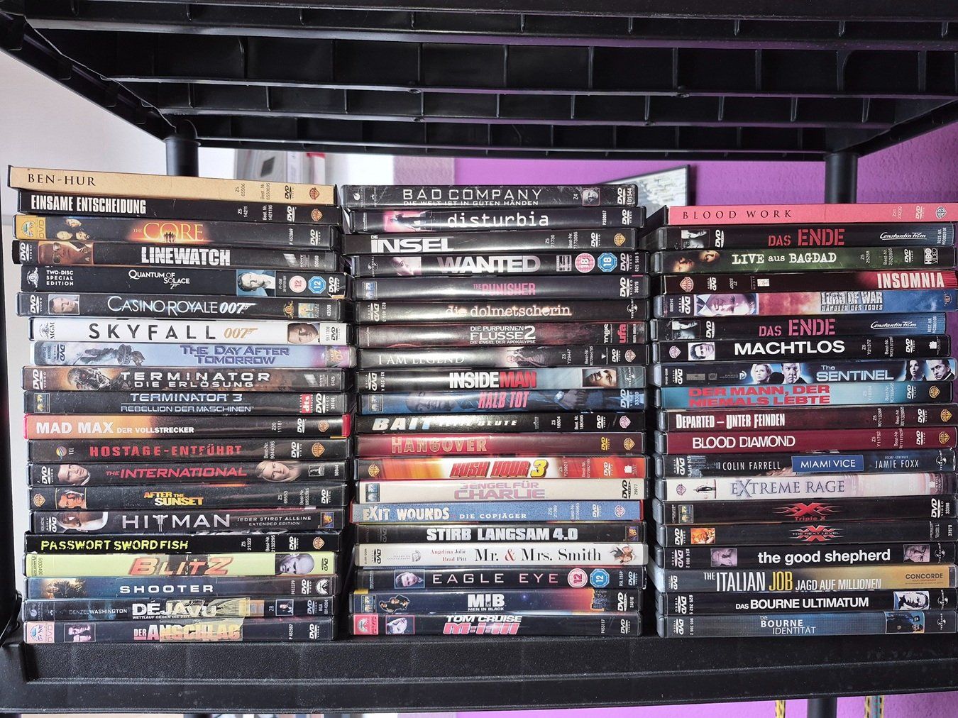 Alle DVDs: 59x DVDs Action, Blockbuster, usw. – Gebraucht aus Thalheim an der Thur von LycaenaDispar