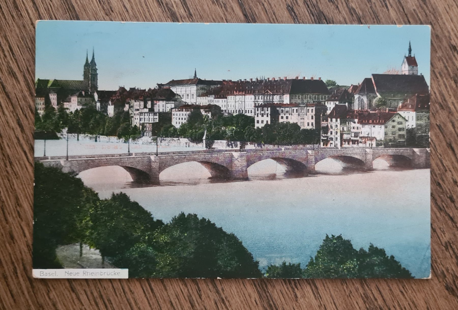 Cartoline postali: Basel Neue Rheinbrücke 1912 – Usato da Ebikon venduto da Donar50
